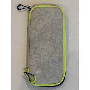 Carrying Case for Nintendo Switch Splatoon 3 Edition White Zipper Open /Close